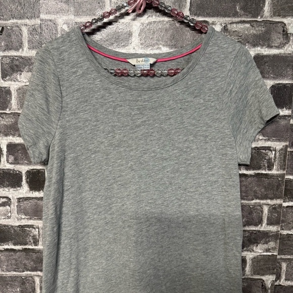 Boden Slub Tee Colorblock Dress gray pink - Picture 3 of 9